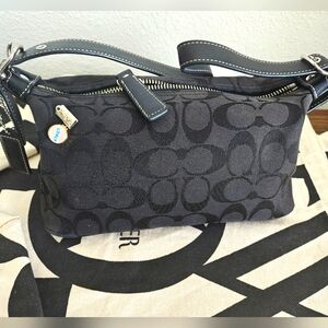 Coach Black Signature Handbag